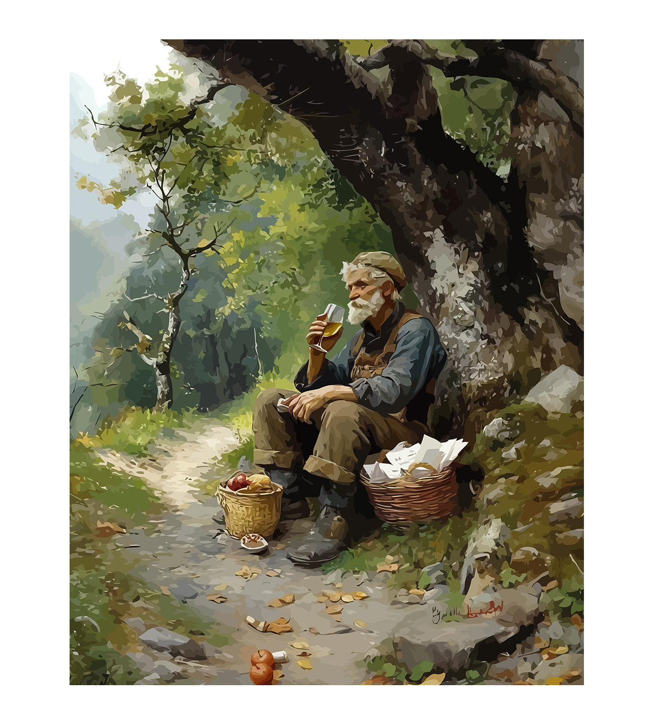 Set Pictură pe numere - Pauza de Masă