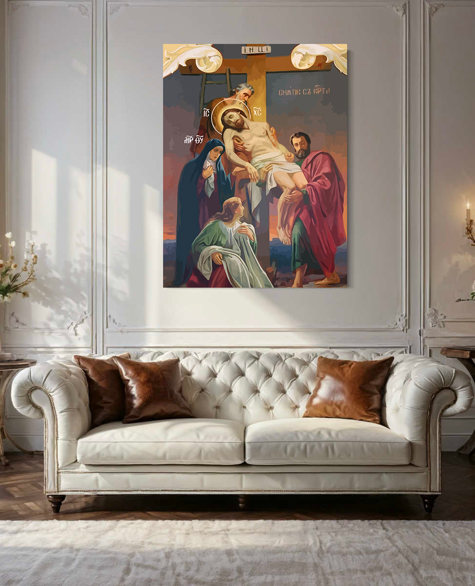 Set Pictură pe numere – Isus Hristos Pe Sfânta Cruce 6034