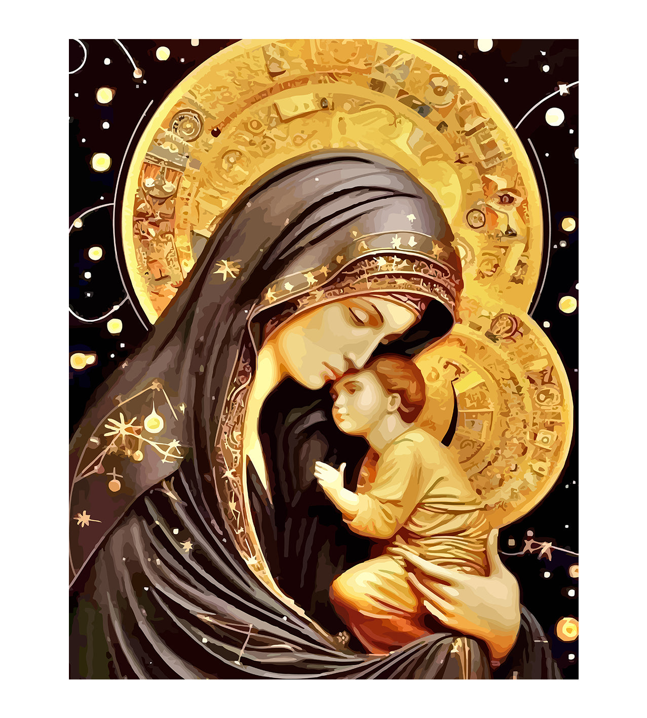 Set Pictură pe numere – Maica Domnului 6040