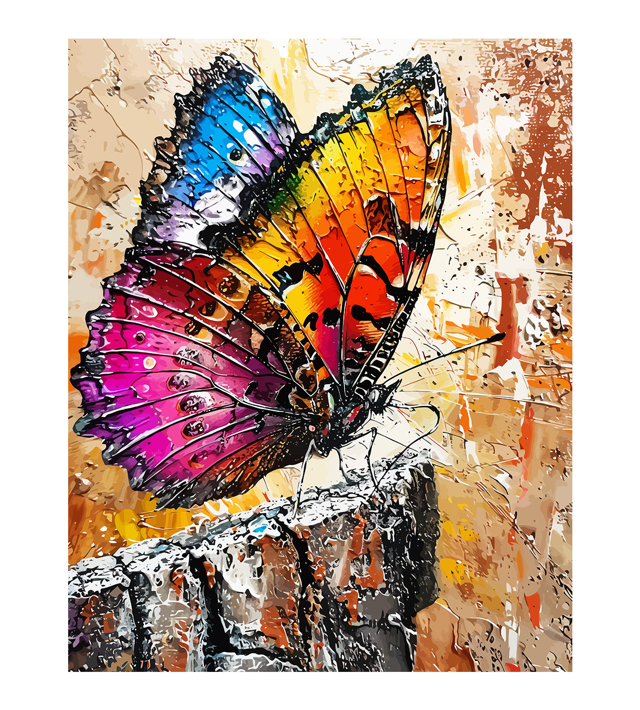 Set Pictură pe numere - Fluture 6046