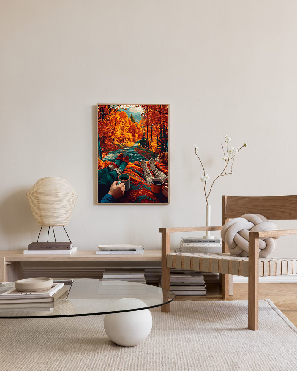 Set Pictură pe numere - Îndrăgostiți Toamna 6054