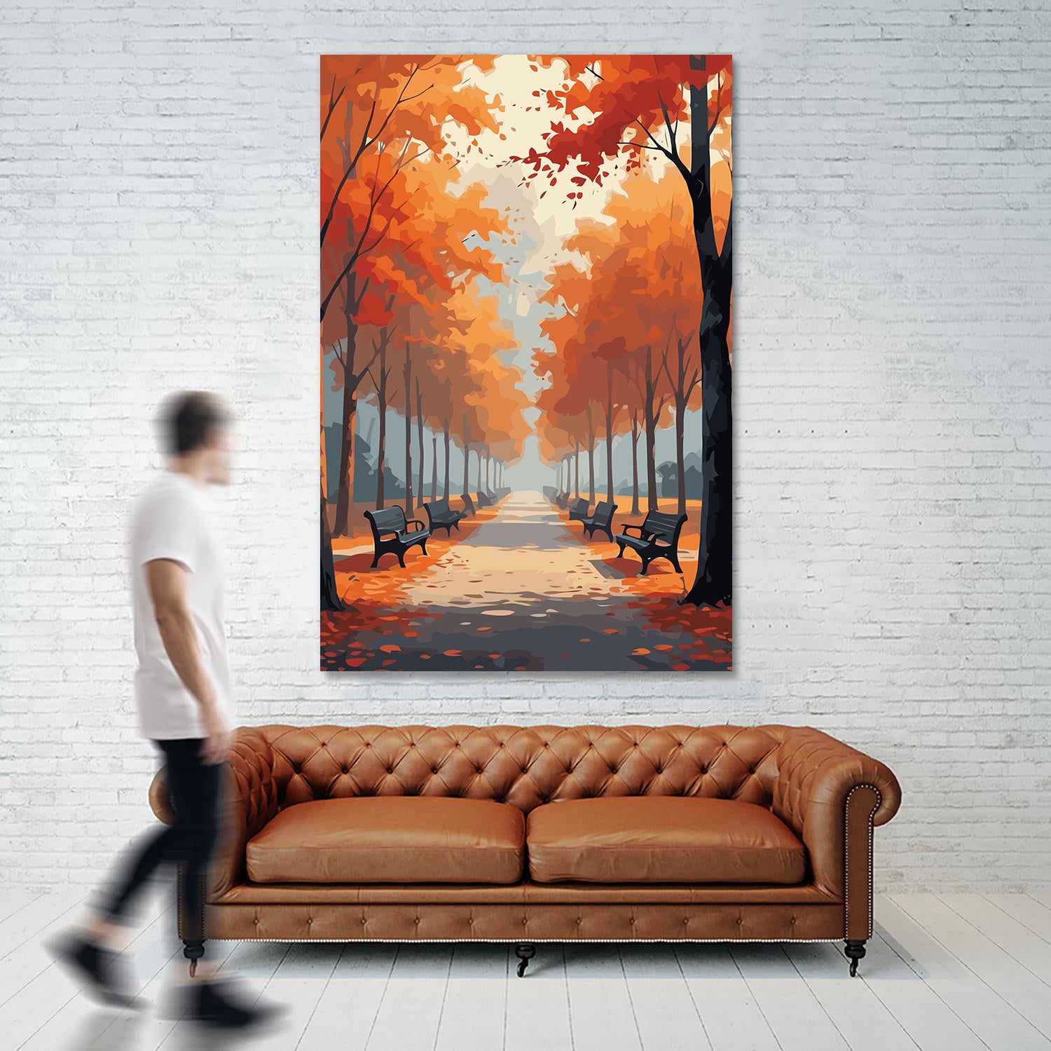 Set Pictură pe numere - Peisaj de Toamna 6055