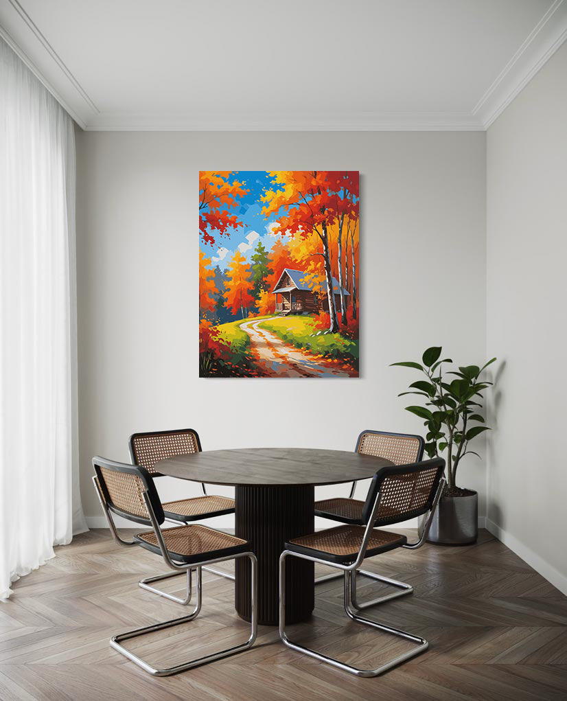 Set Pictură pe numere – Pădure Aurie 6063