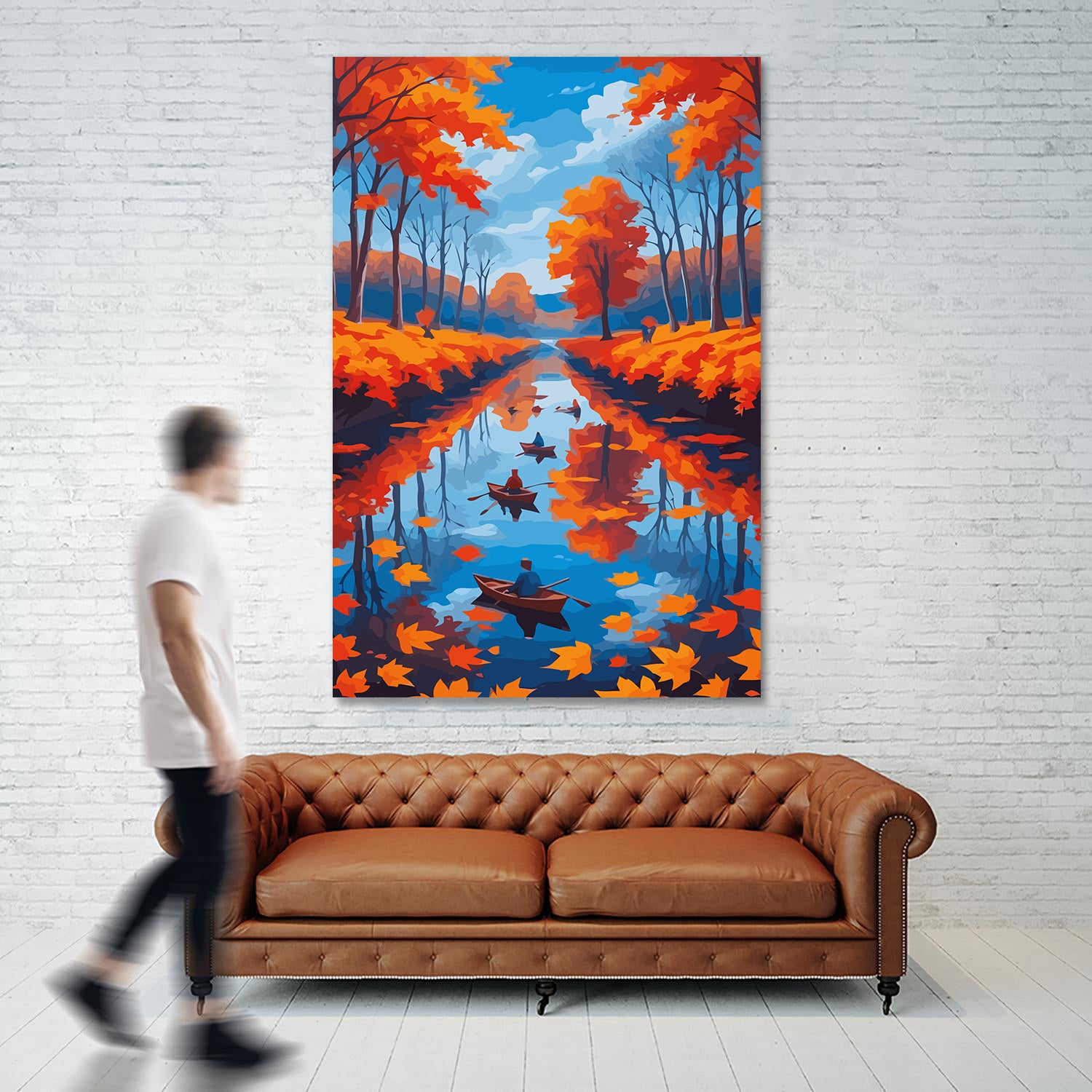 Set Pictură pe numere – Peisaj de Toamnă 6064