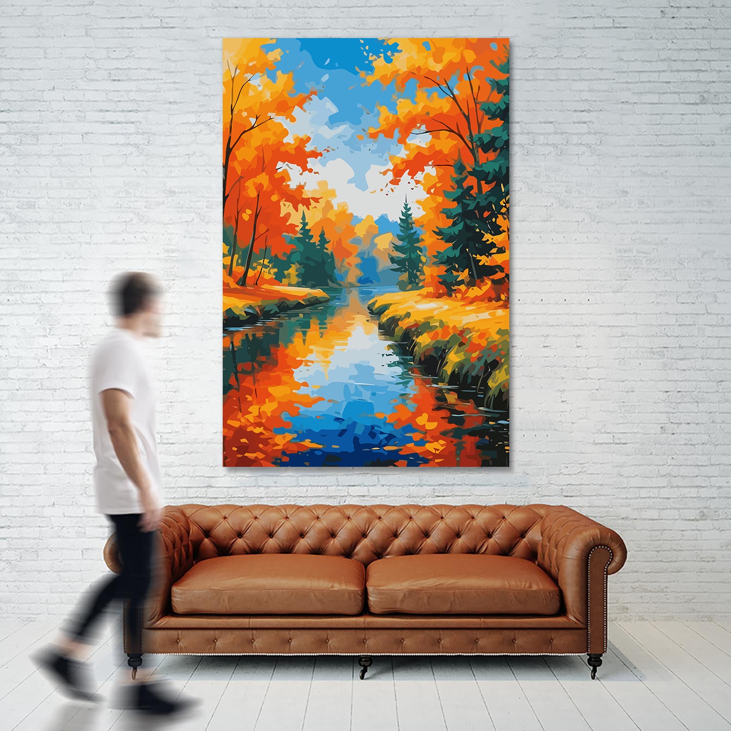 Set Pictură pe numere – Peisaj de Toamnă 6066