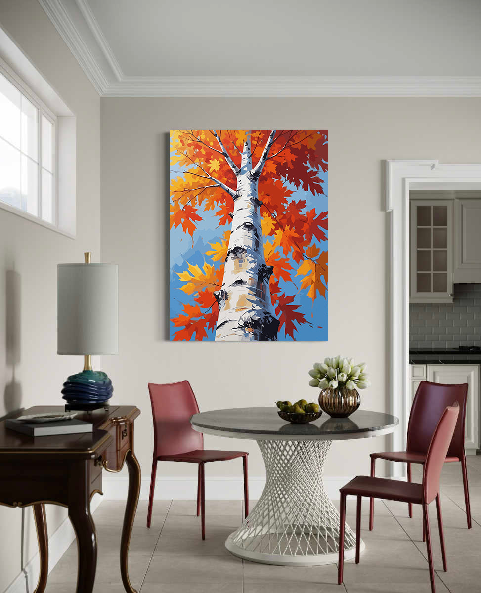 Set Pictură pe numere – Peisaj de Toamnă 6068