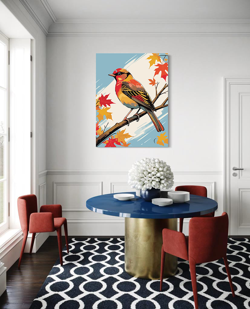 Set Pictură pe numere – Pasăre Multicolor 6069