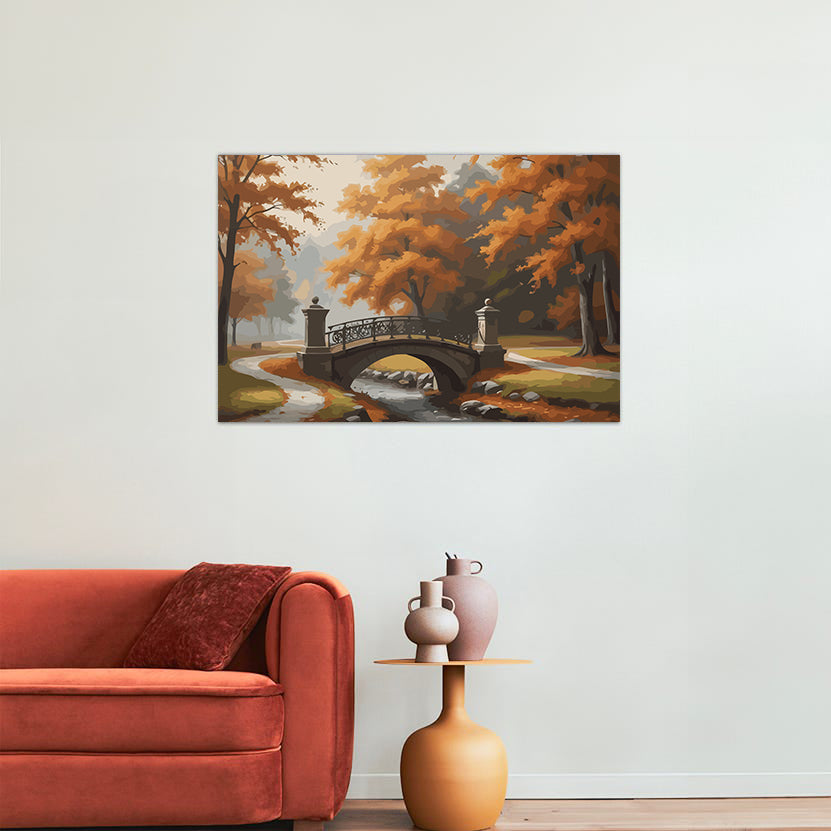 Set Pictură pe numere – Peisaj de Toamnă 6072