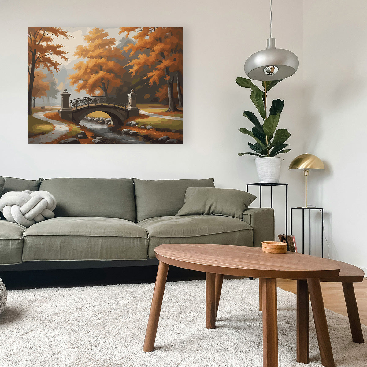 Set Pictură pe numere – Peisaj de Toamnă 6072