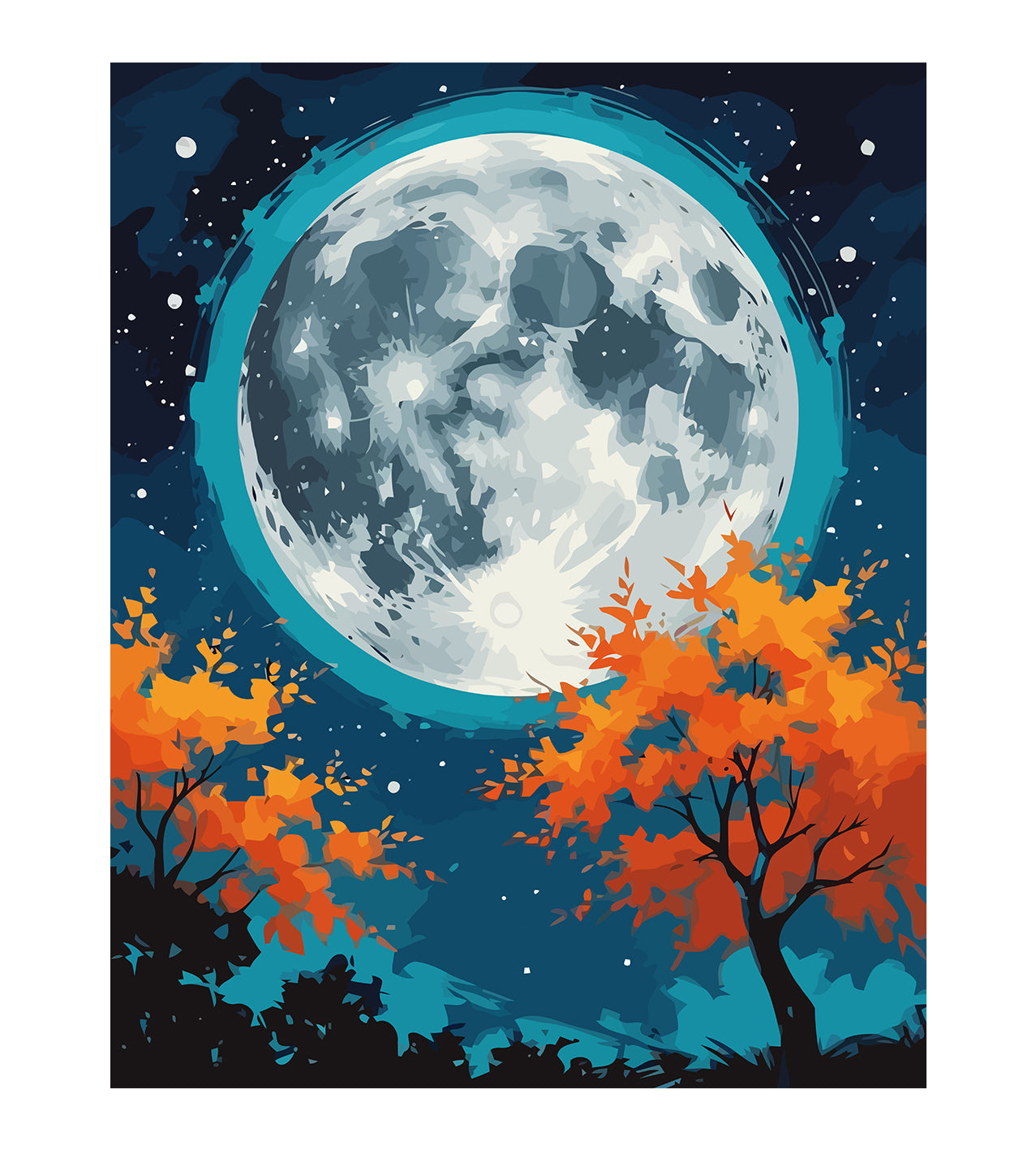 Set Pictură pe numere – Lună Plină 6074.0