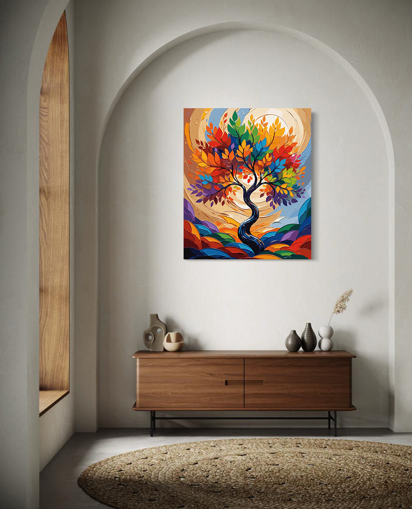 Set Pictură pe numere – Copac de Toamnă 6079