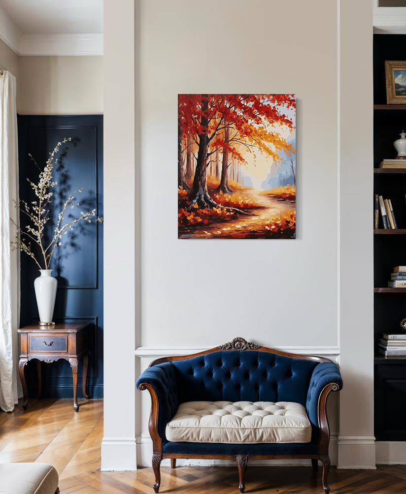 Set Pictură pe numere – Peisaj de Toamnă 6081