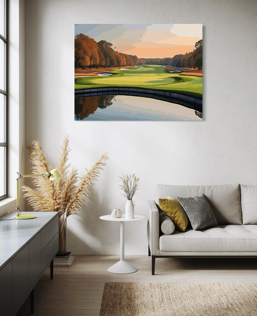 Set Pictură pe numere - Peisaj la Lac 6093