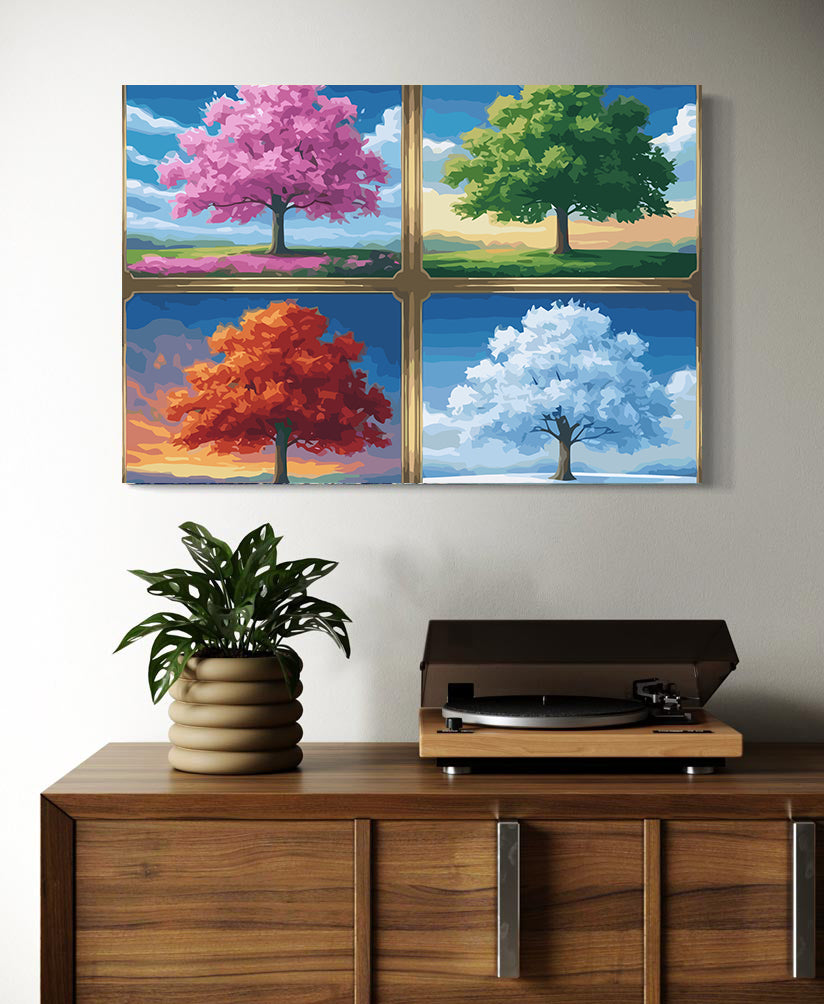 Set Pictură pe numere - Patru Anotimpuri 6094