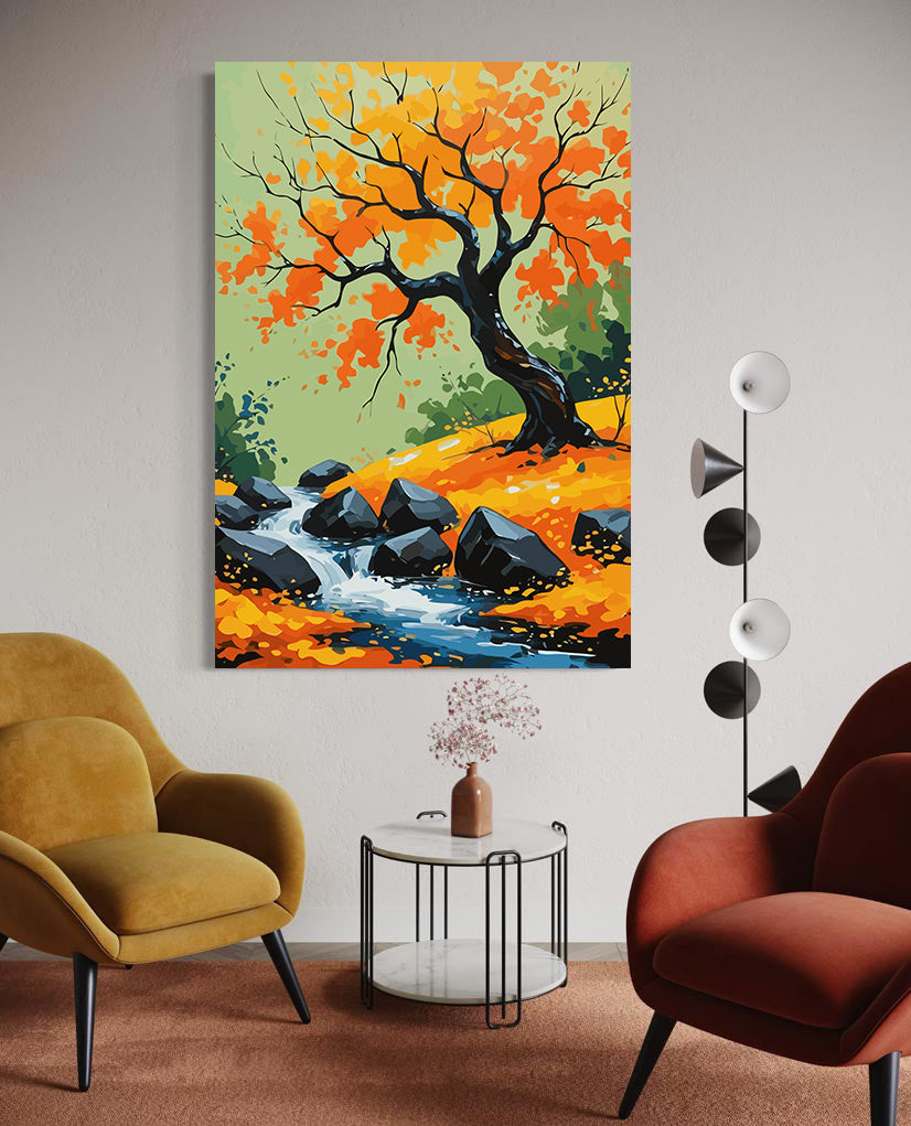 Set Pictură pe numere – Peisaj de Toamnă 6111