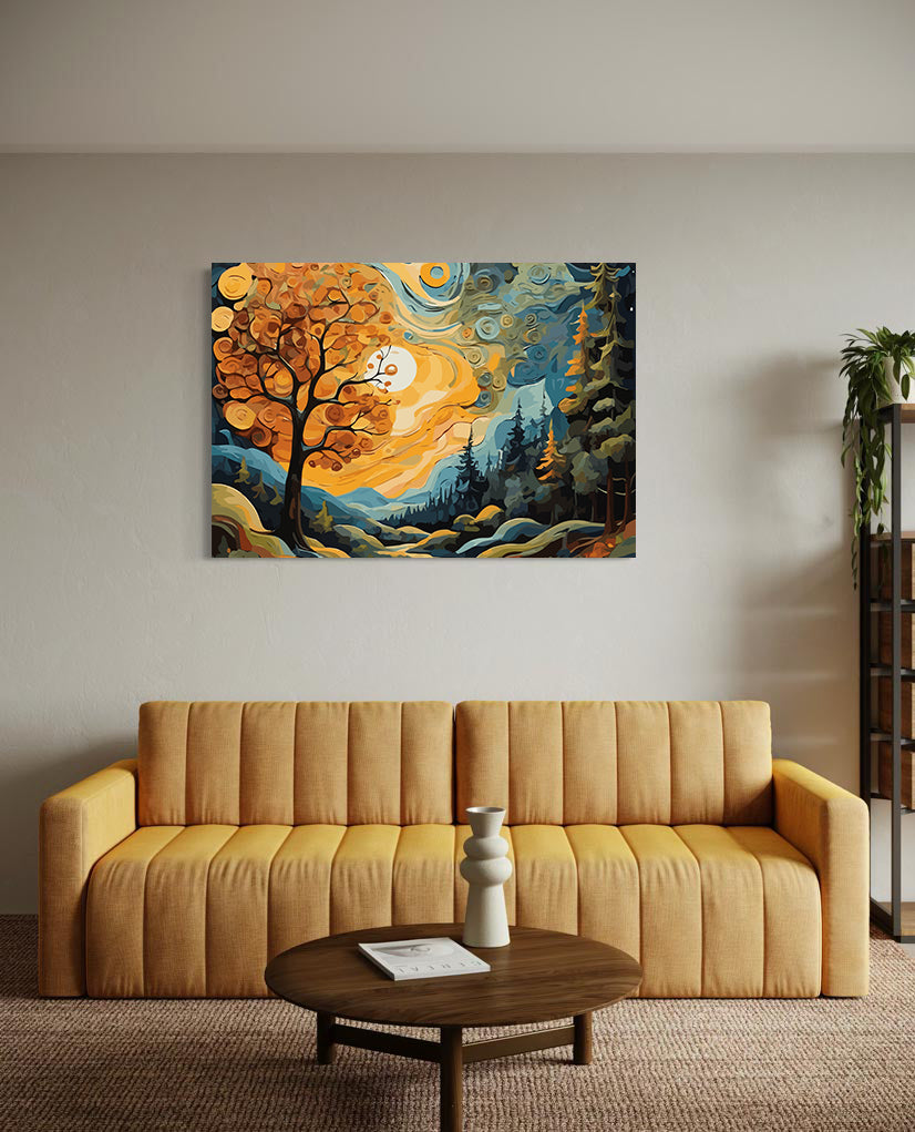 Set Pictură pe numere – Peisaj de Toamnă 6112