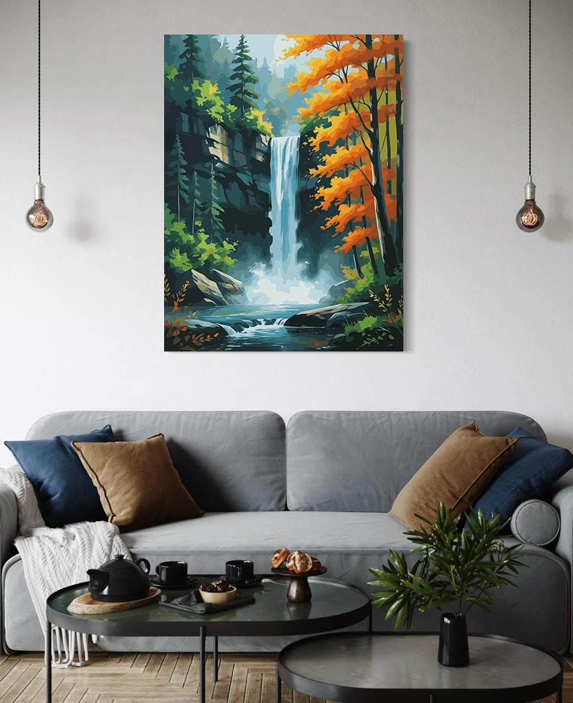 Set Pictură pe numere – Pădure Peisaj 6115