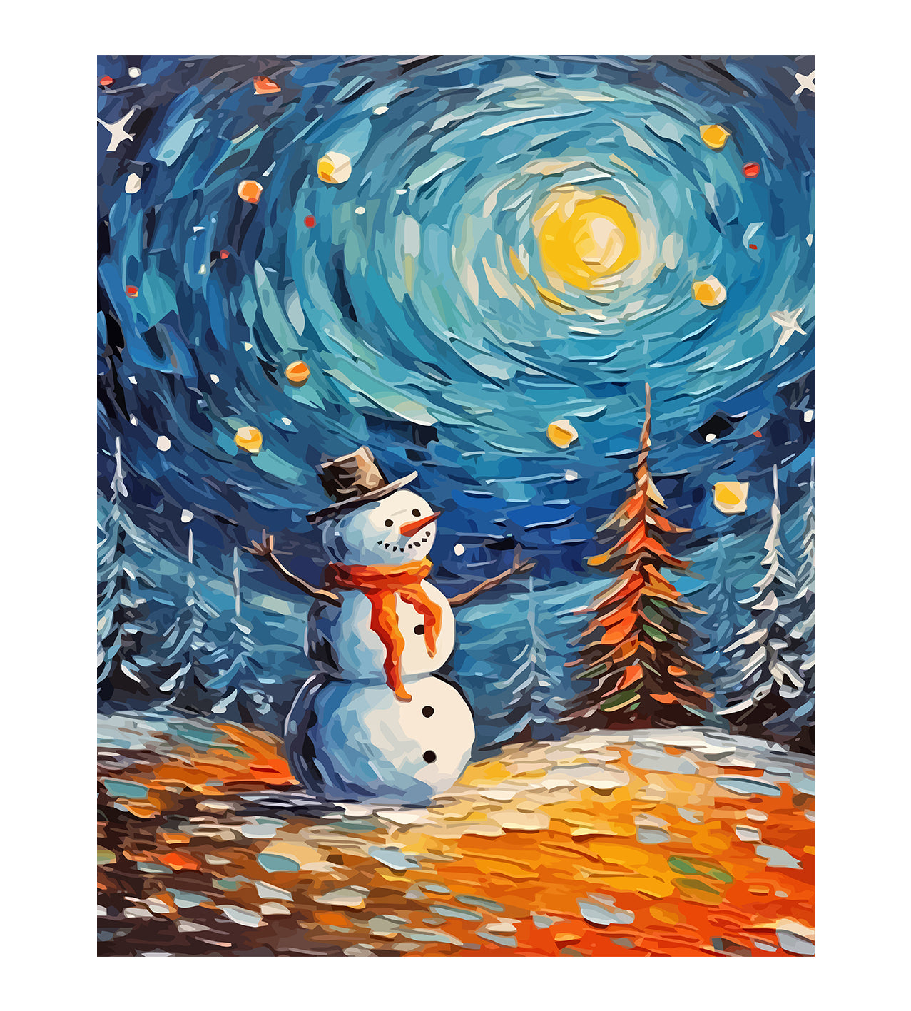 Set Pictură pe numere – Om De Zăpadă 6127