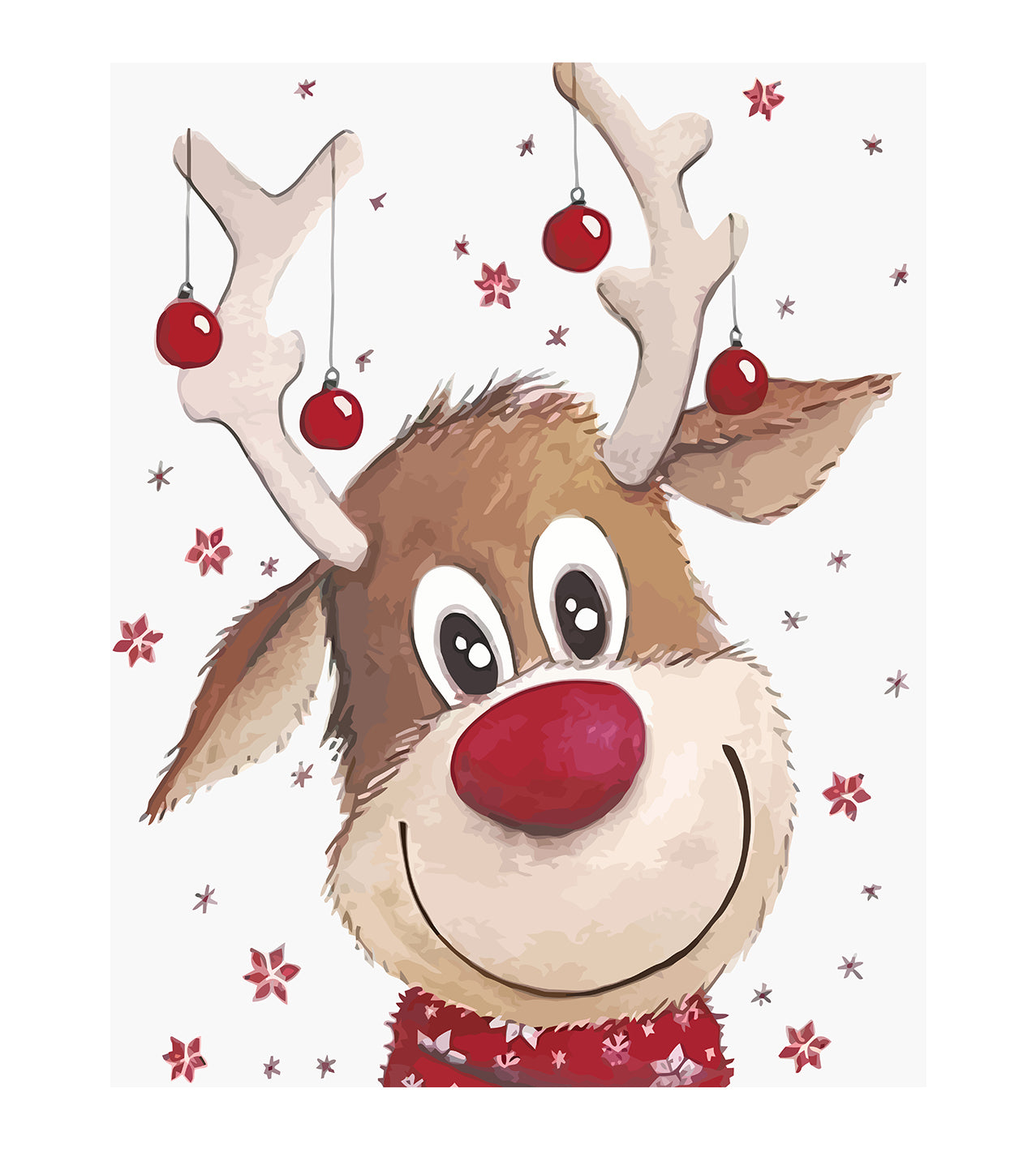 Set Pictură pe numere – Renul Rudolf 6128