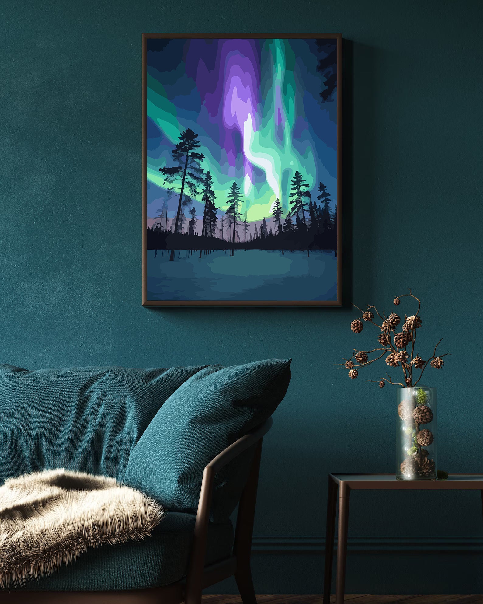 Set Pictură pe numere – Aurora Boreală 6138