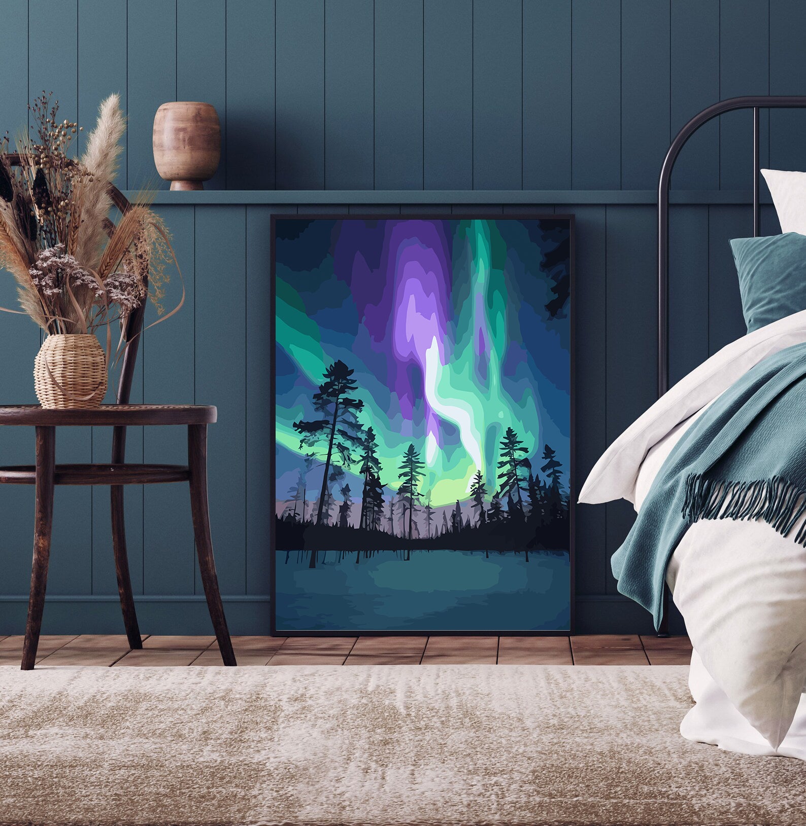 Set Pictură pe numere – Aurora Boreală 6138