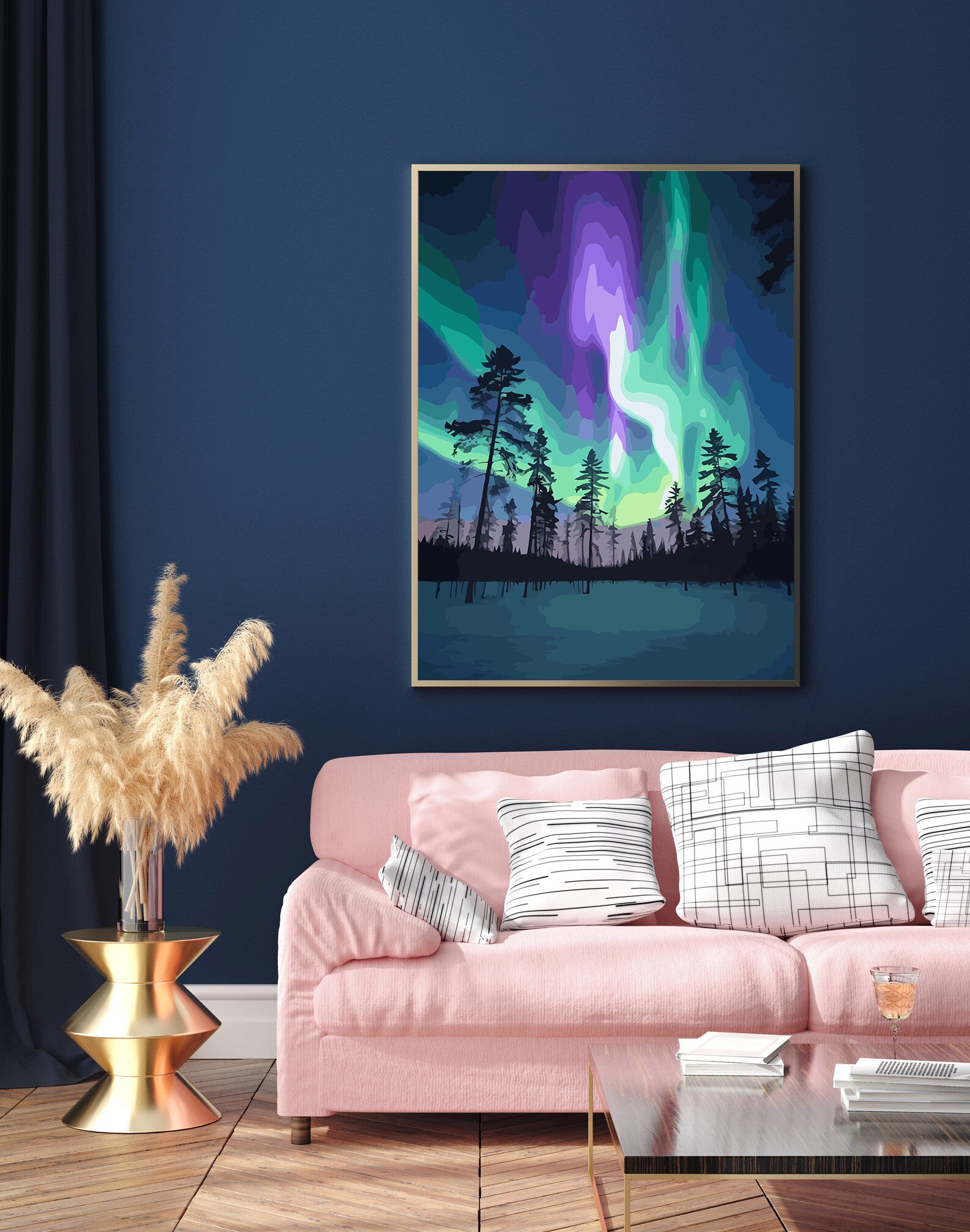 Set Pictură pe numere – Aurora Boreală 6138