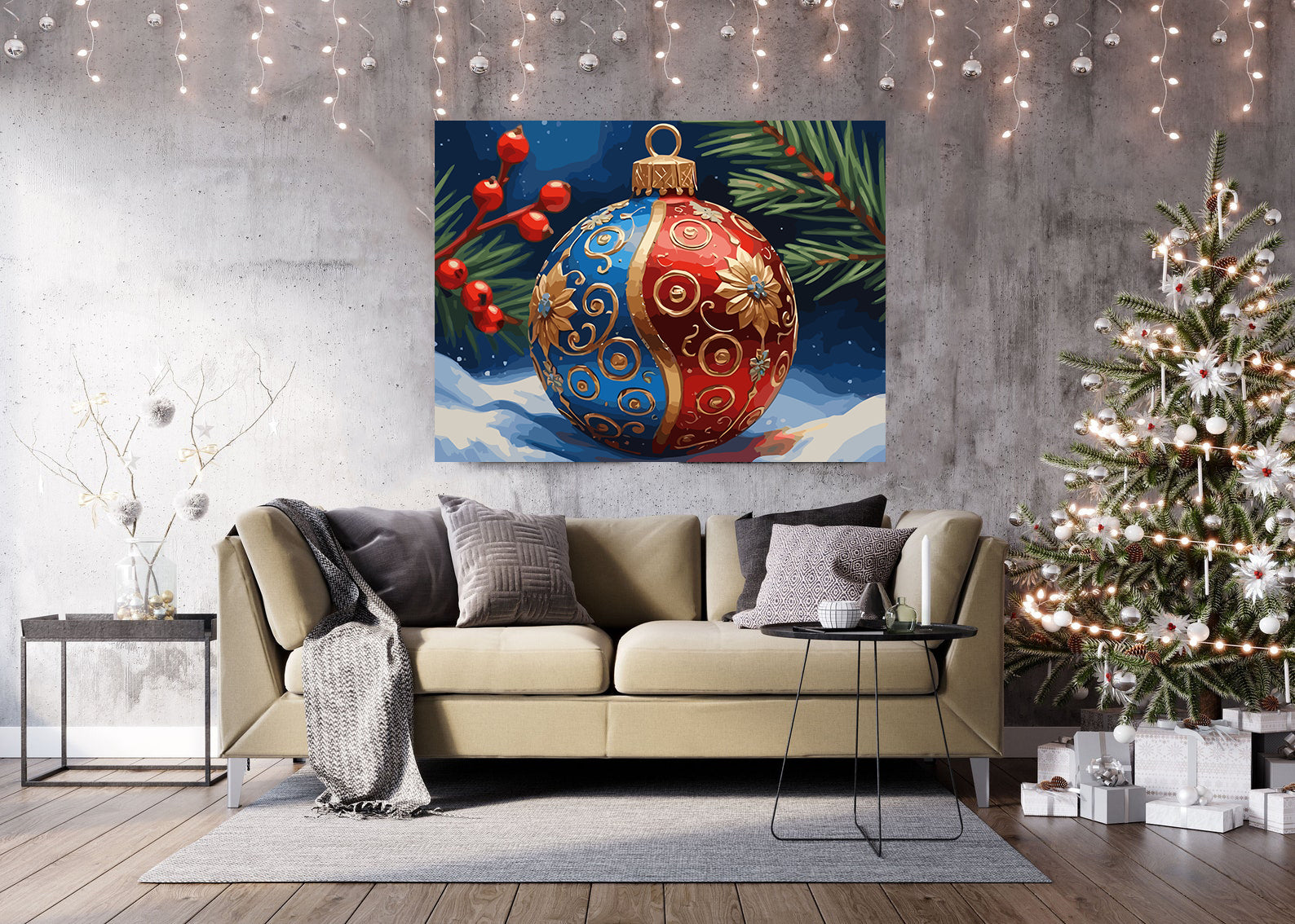 Set Pictură pe numere – Decorațiuni De Crăciun 6139