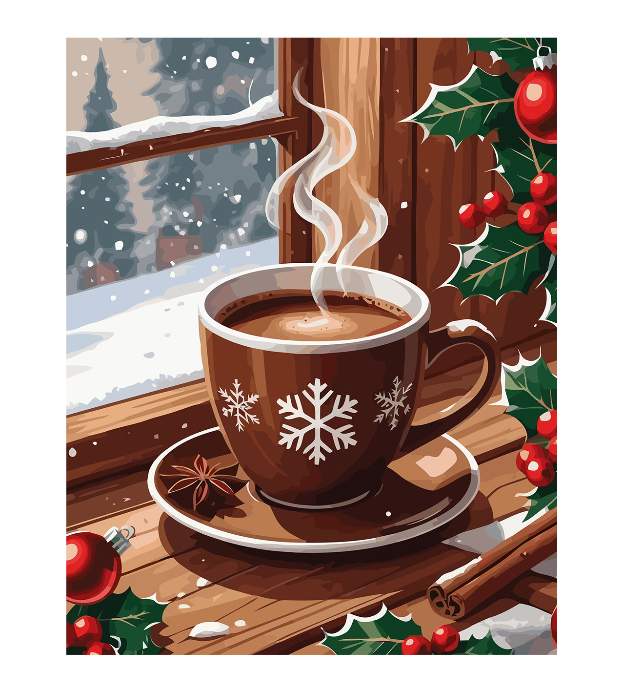 Set Pictură pe numere – Ciocolată Caldă 6151