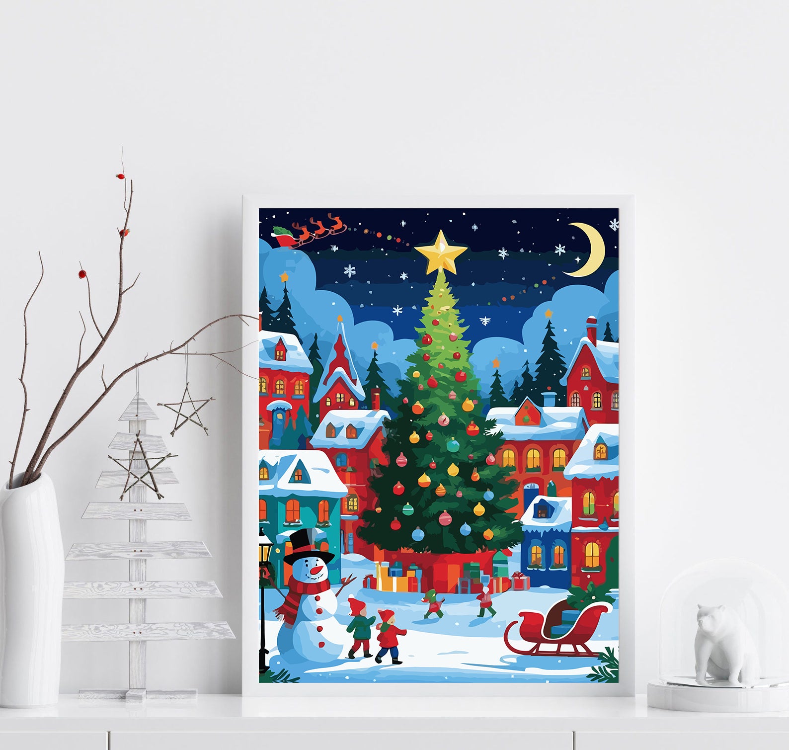 Set Pictură pe numere – Târgul De Crăciun 6156