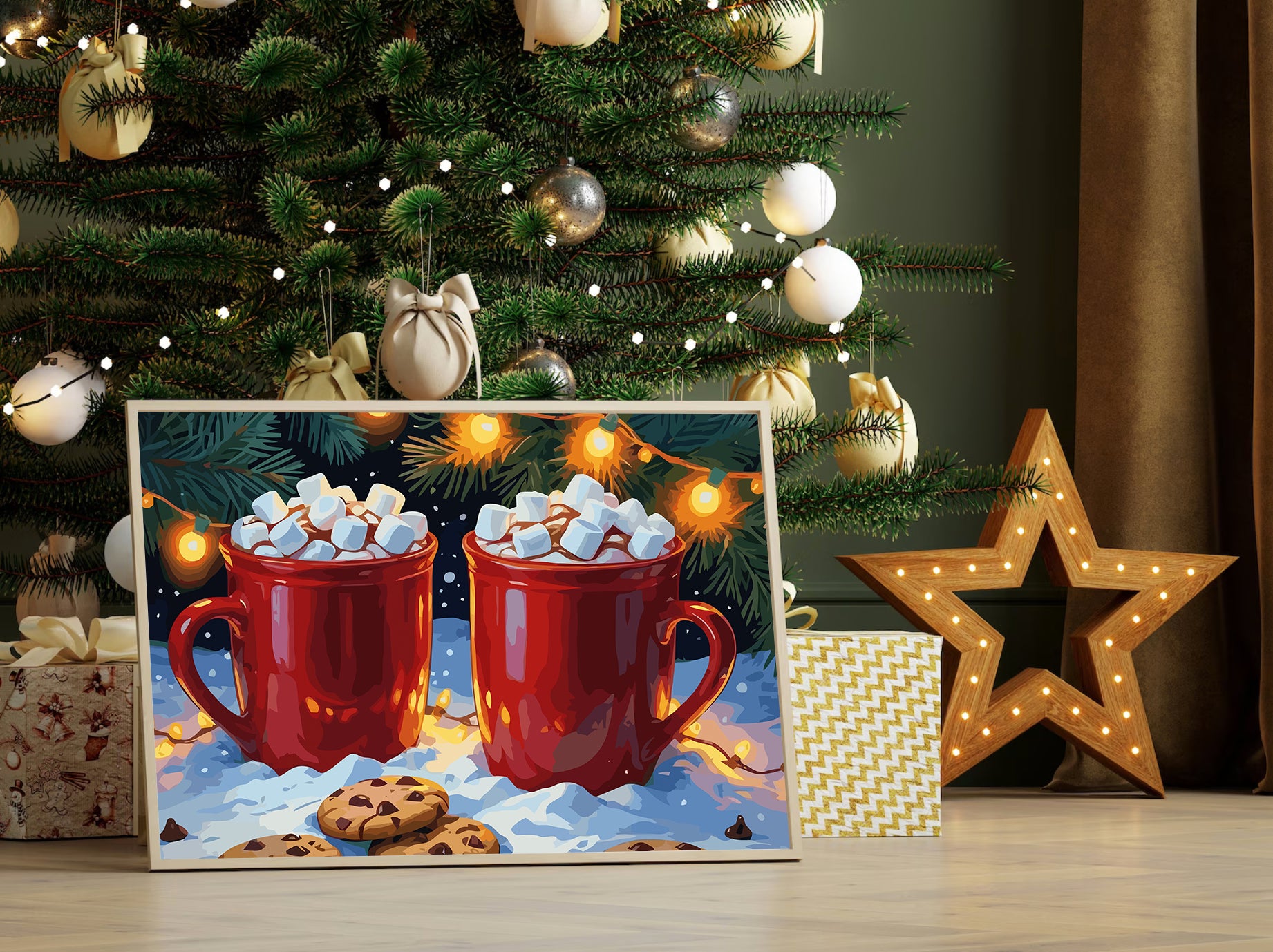 Set Pictură pe numere – Băuturi De Iarnă 6162