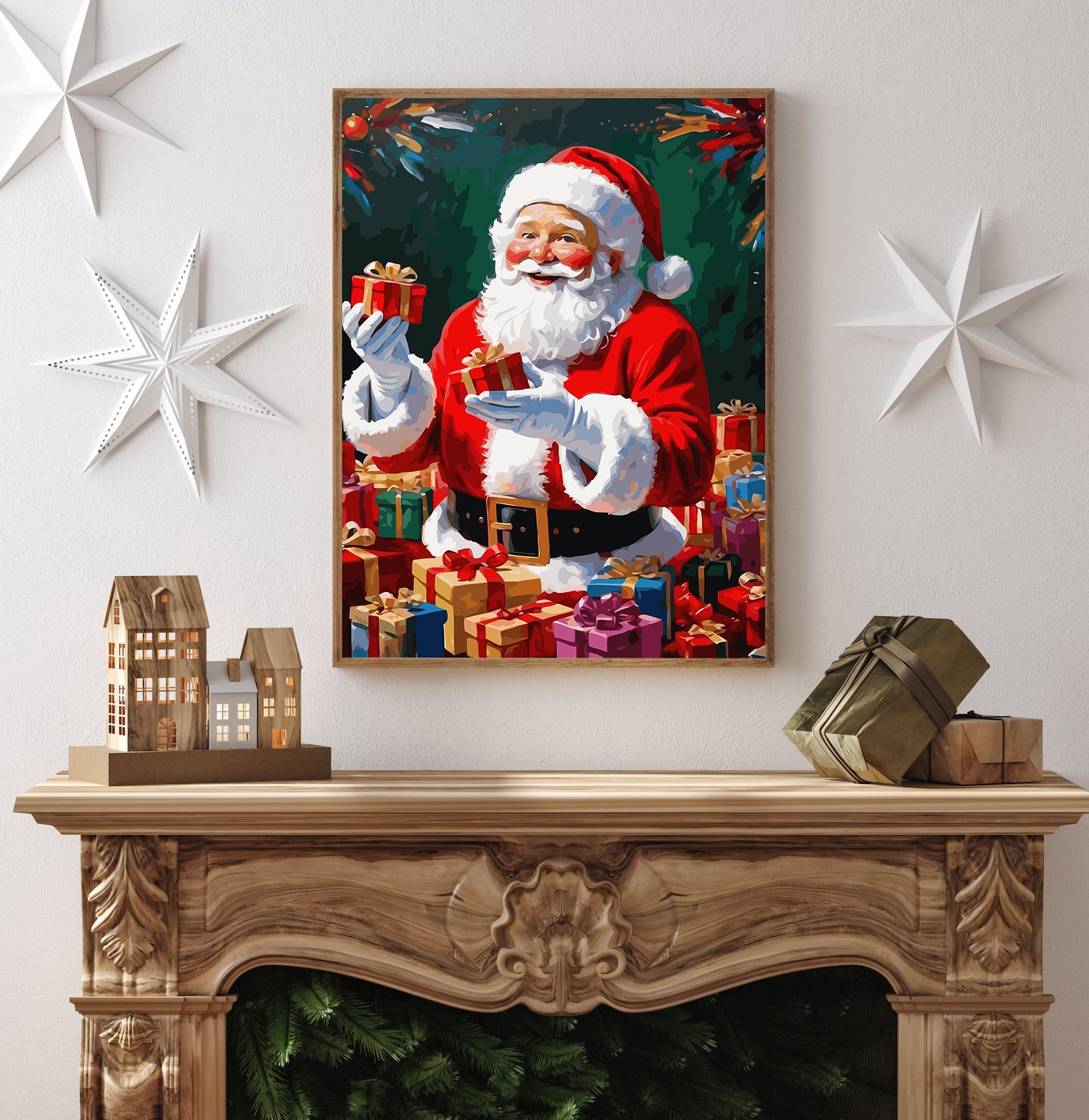 Set Pictură pe numere – Moș Crăciun 6174