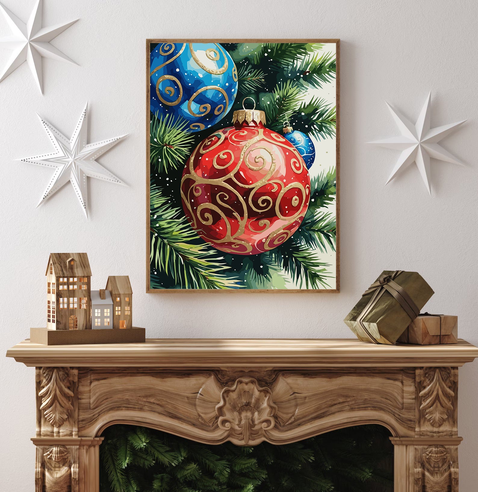 Set Pictură pe numere – Decorațiuni De Crăciun 6175