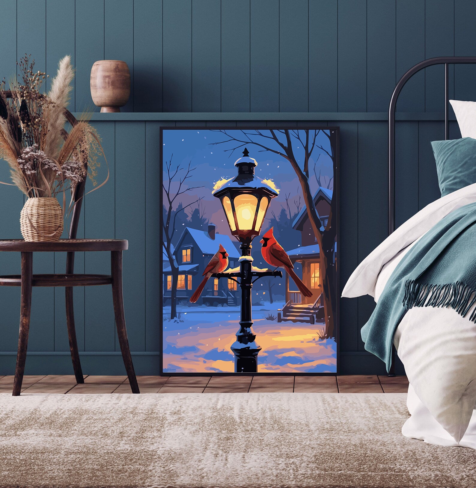 Set Pictură pe numere – Păsări Iarna 6196