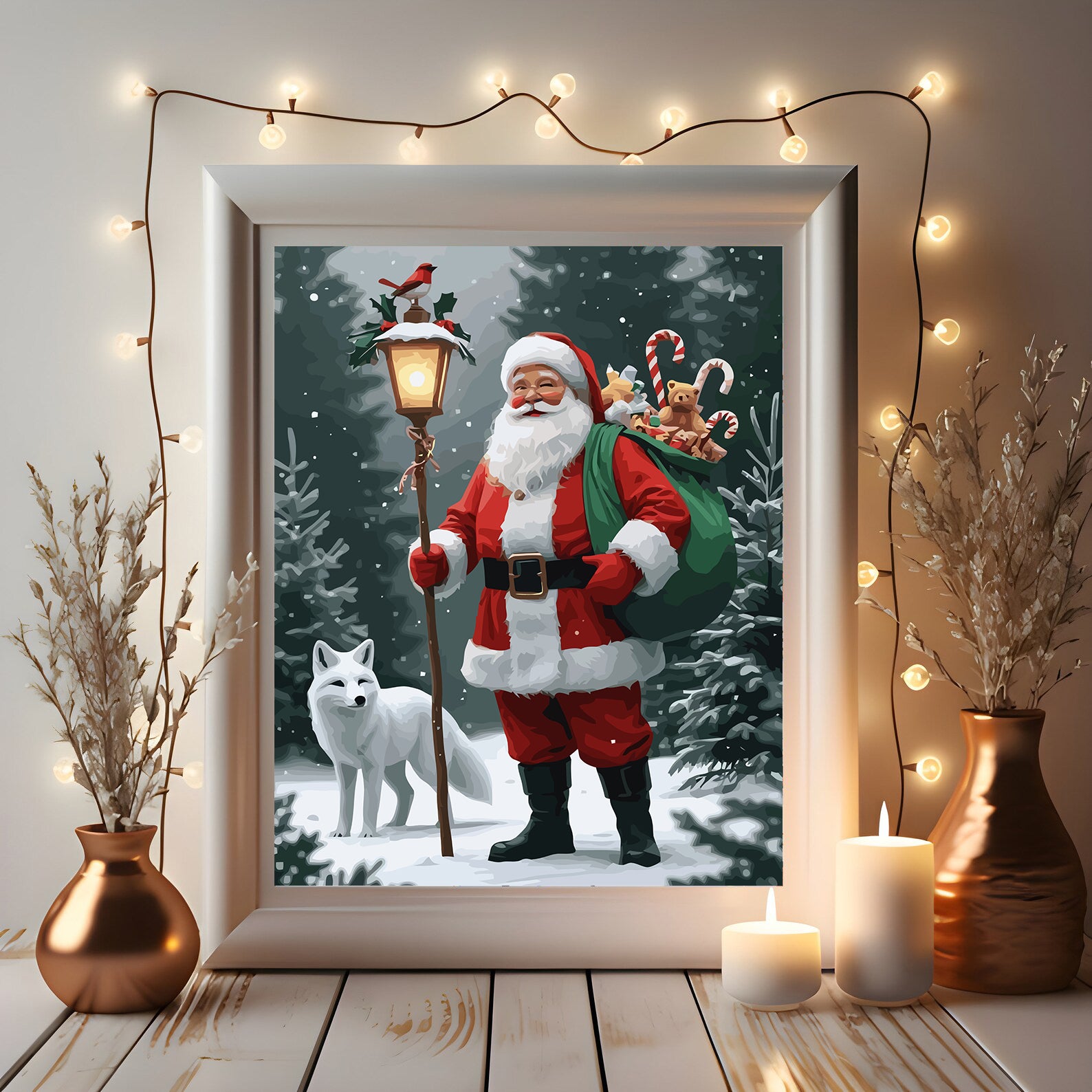 Set Pictură pe numere – Moș Crăciun 6198