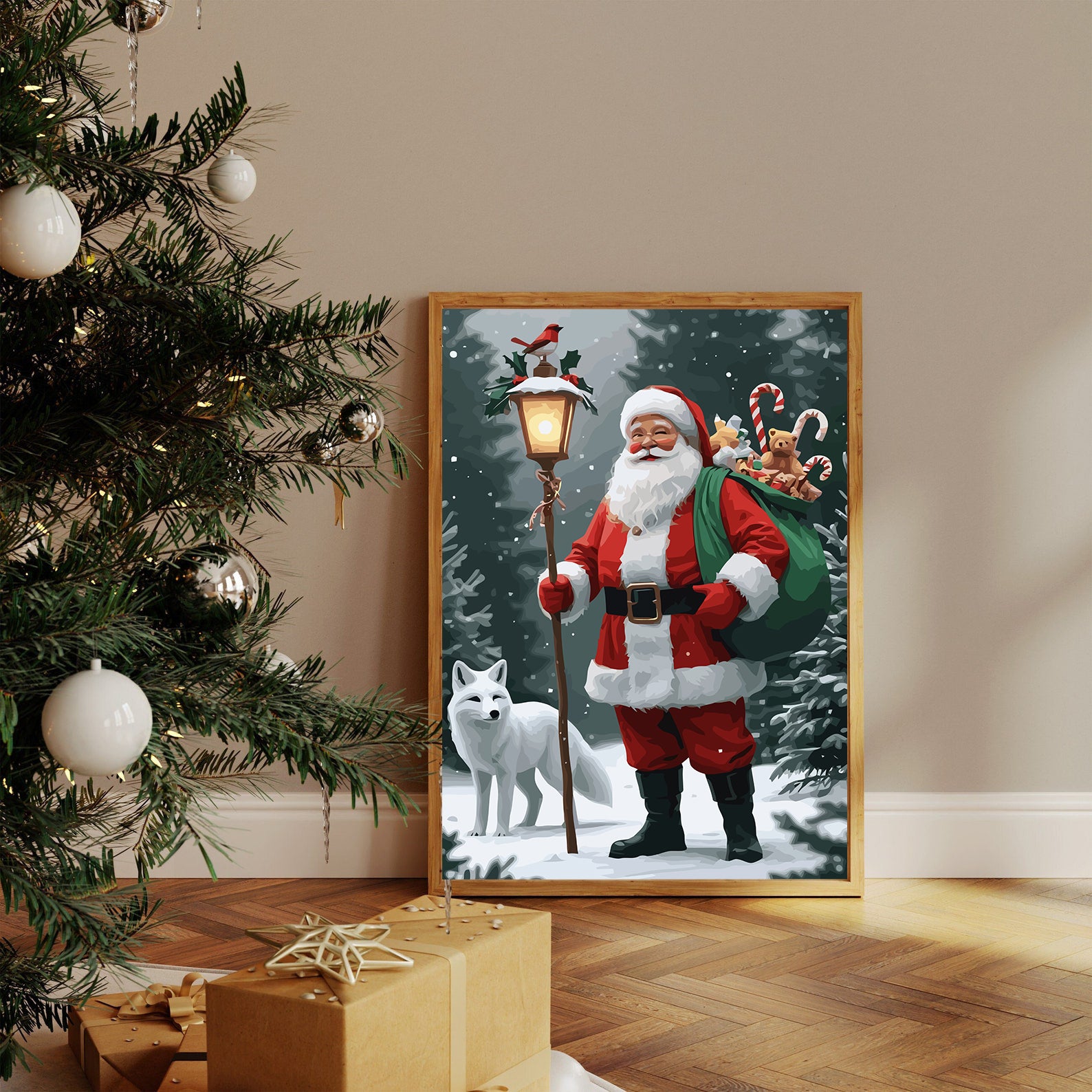 Set Pictură pe numere – Moș Crăciun 6198