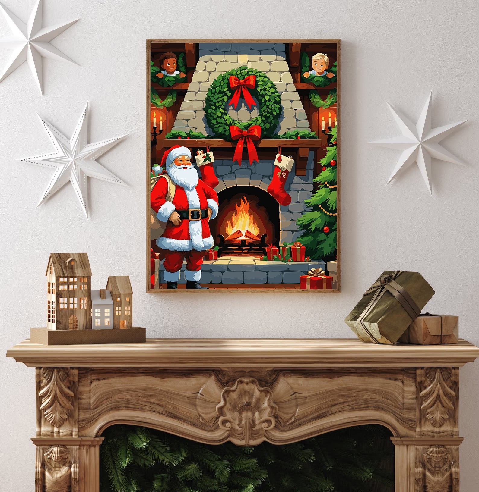 Set Pictură pe numere – Moș Crăciun 6206