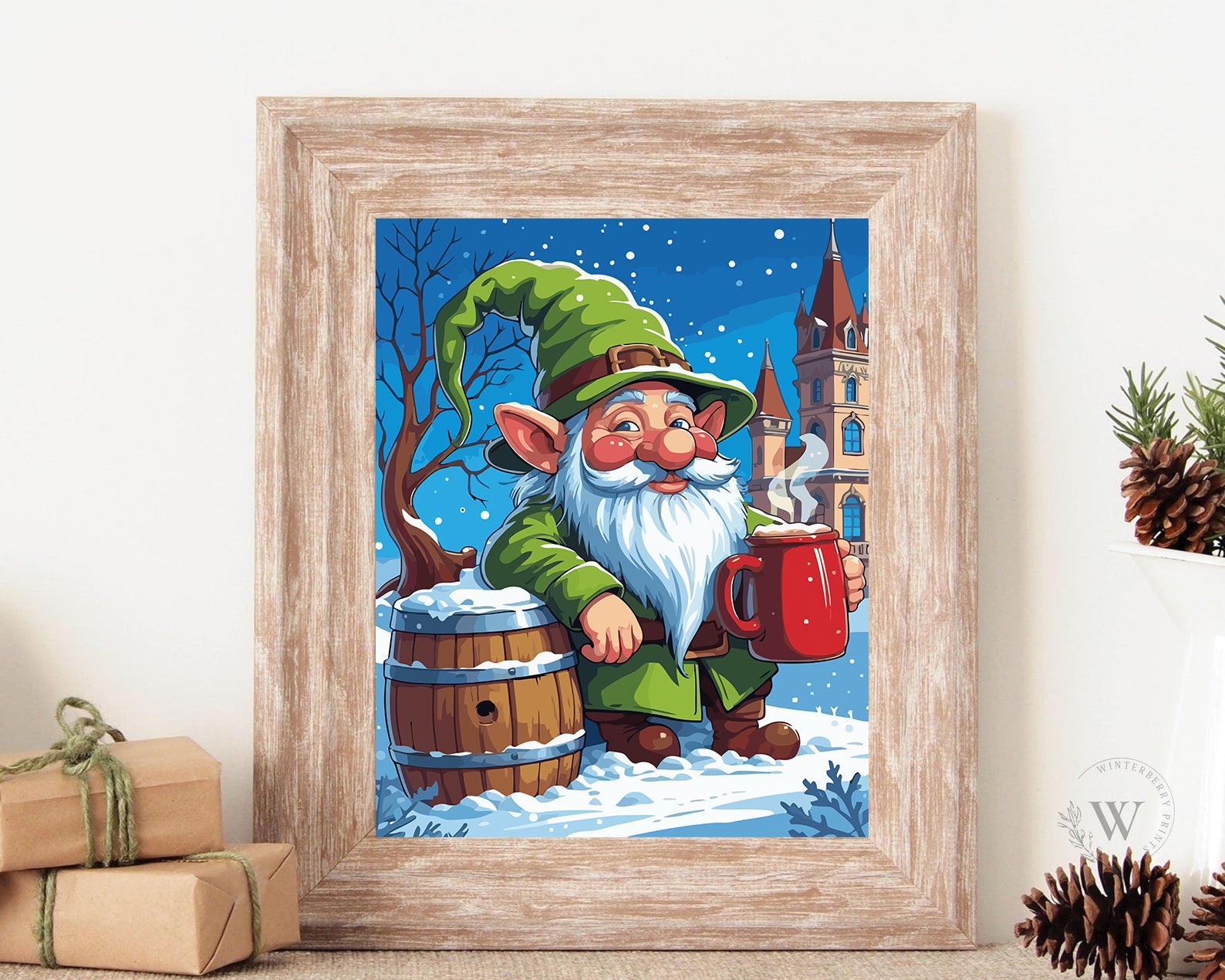 Set Pictură pe numere – Spiriduș De Crăciun 6216