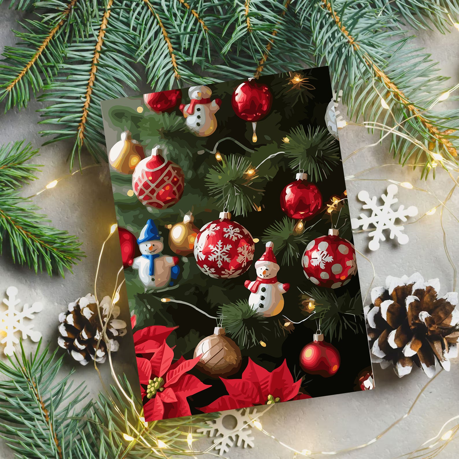 Set Pictură pe numere – Jucării De Crăciun 6218