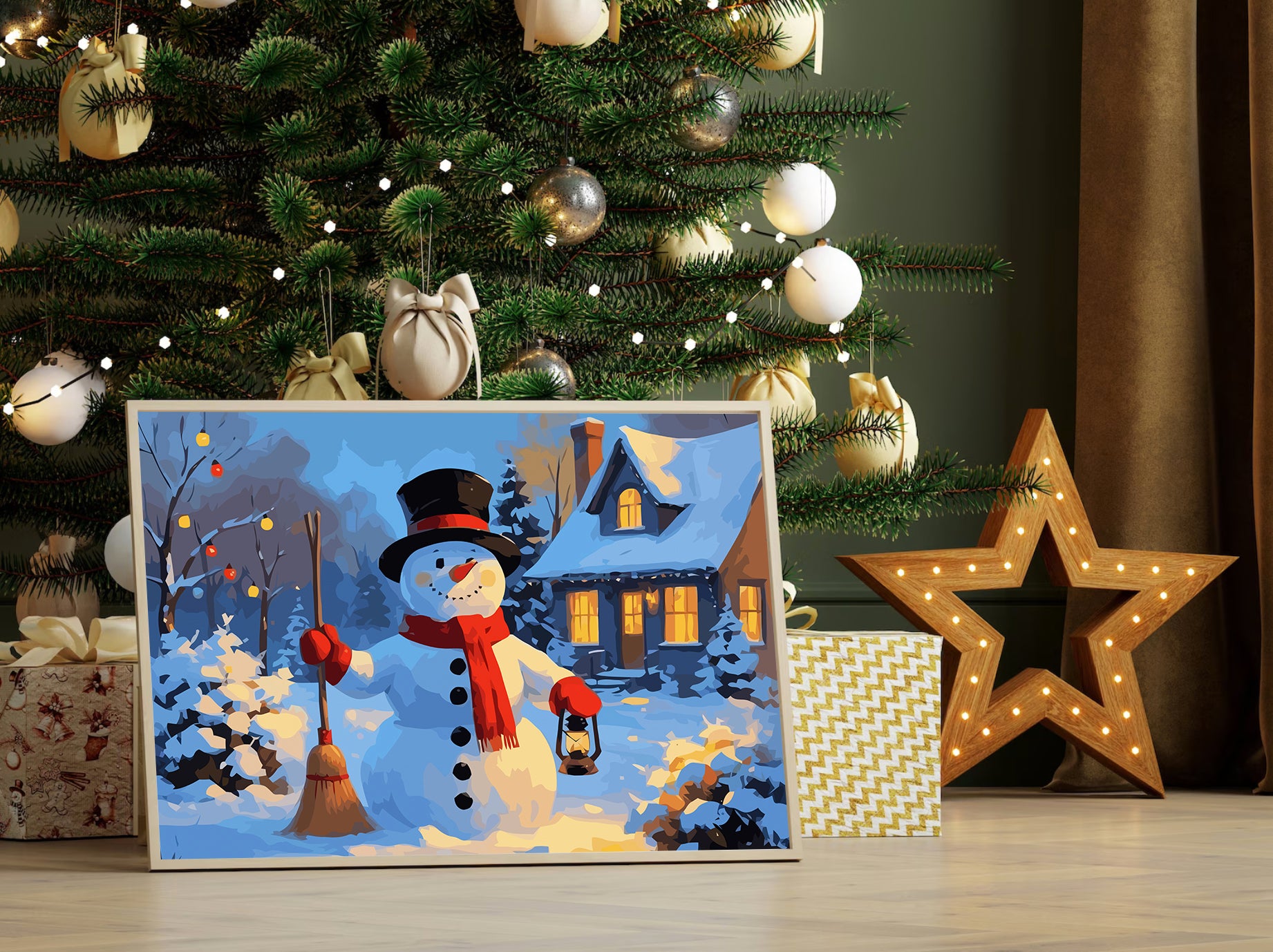 Set Pictură pe numere – Om De Zăpadă 6221