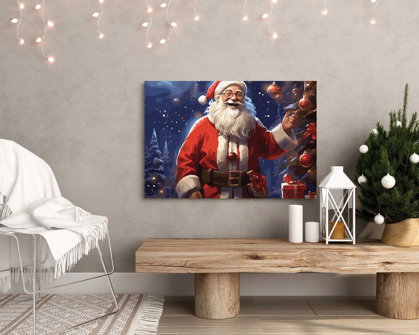 Set Pictură pe numere – Moș Crăciun 6225