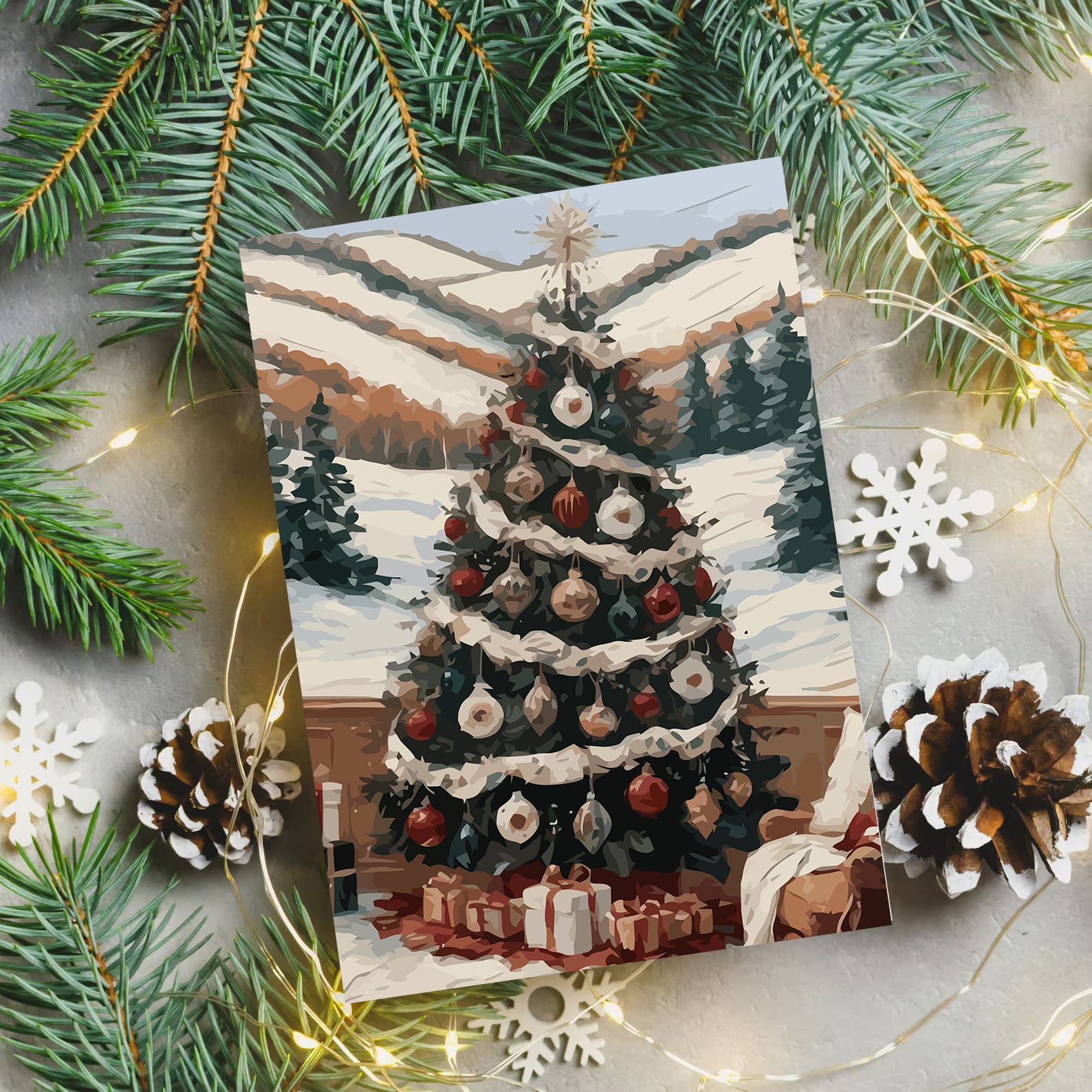 Set Pictură pe numere – Brad De Crăciun 6229