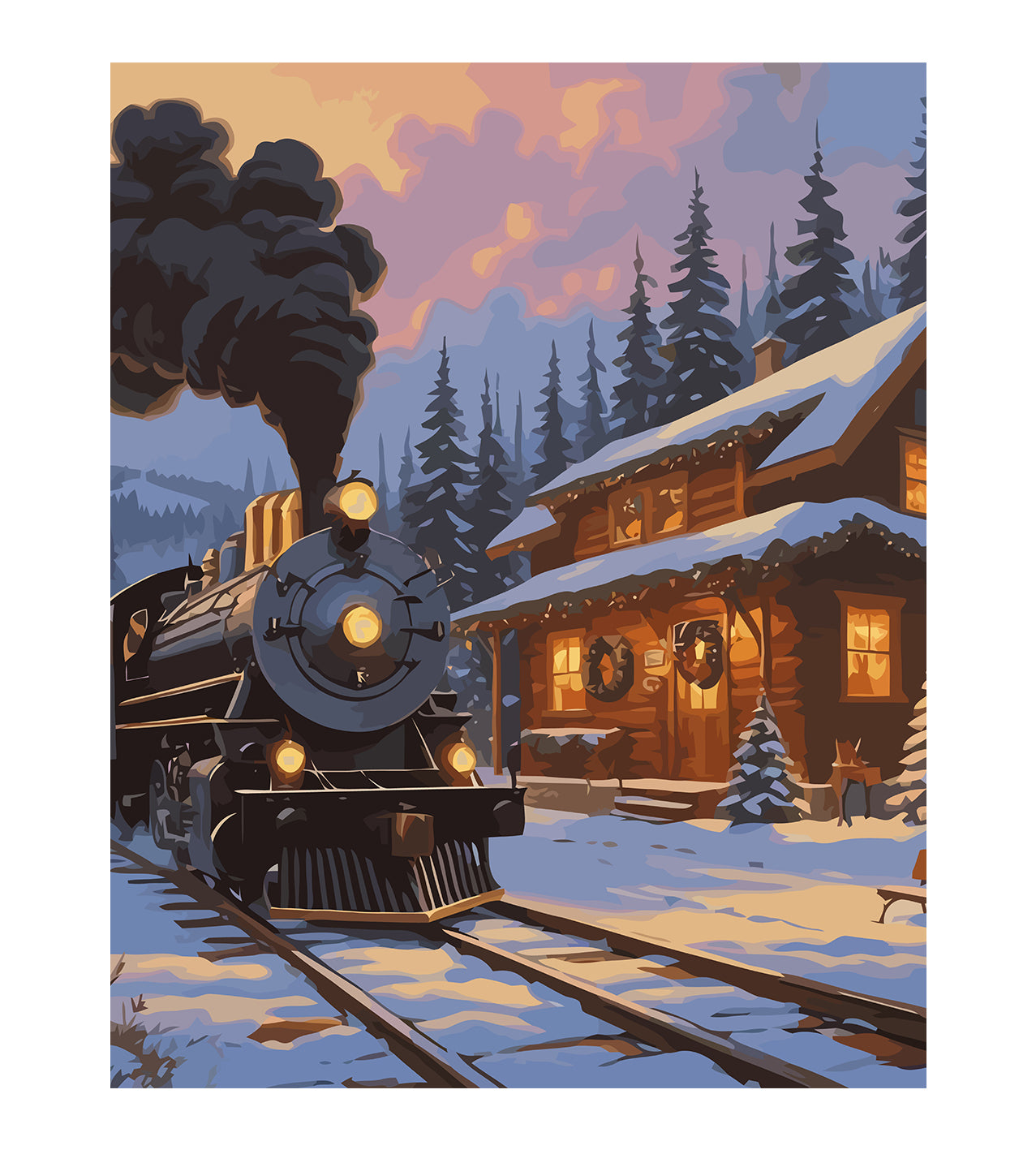 Set Pictură pe numere – Trenul Polar 6230