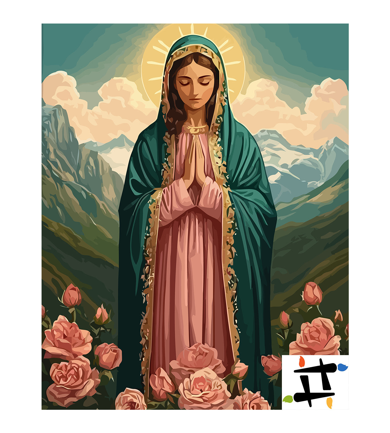 Set Pictură pe numere – Fecioara Maria 6240