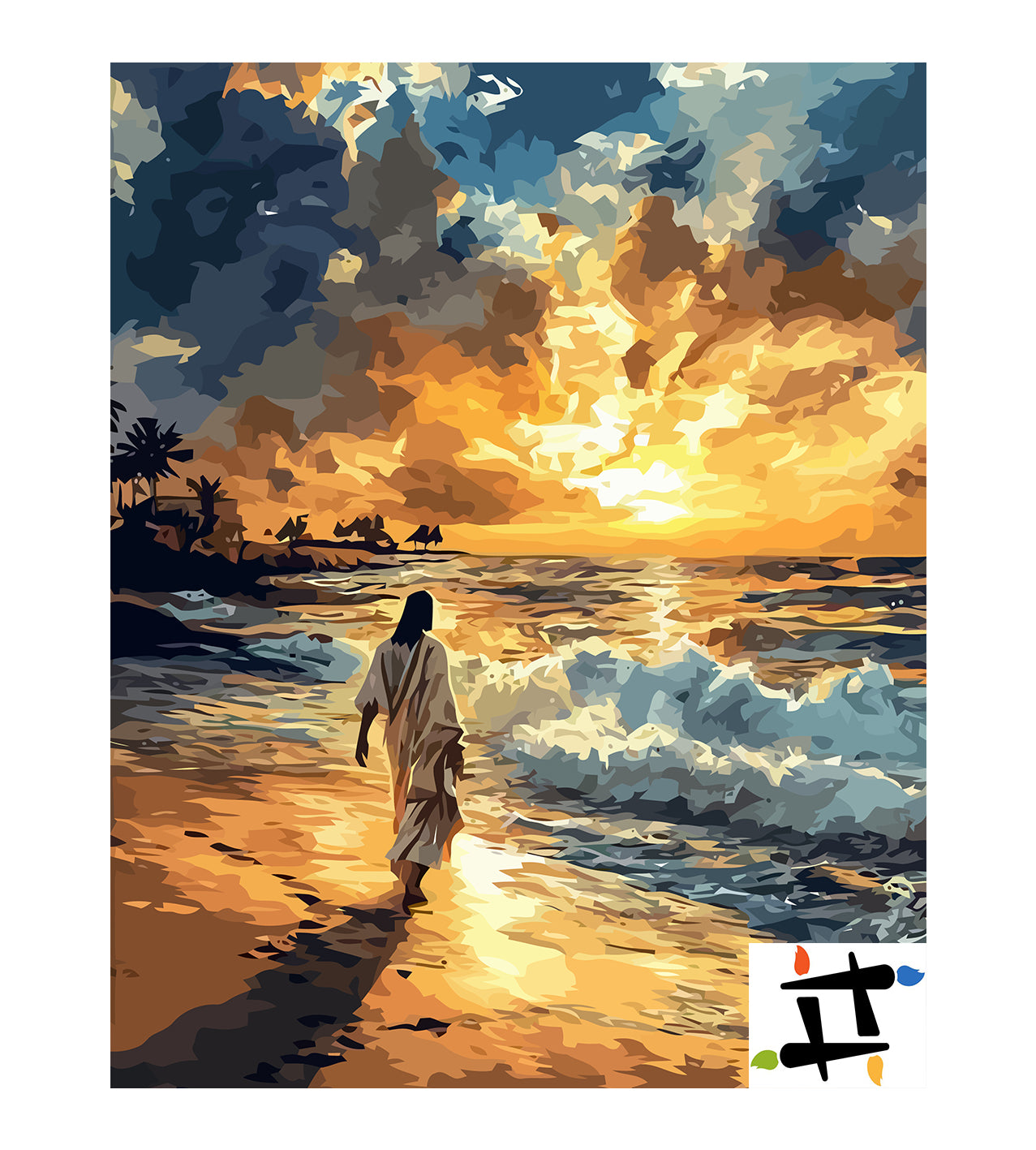 Set Pictură pe numere – Isus Hristos La Apus 6241