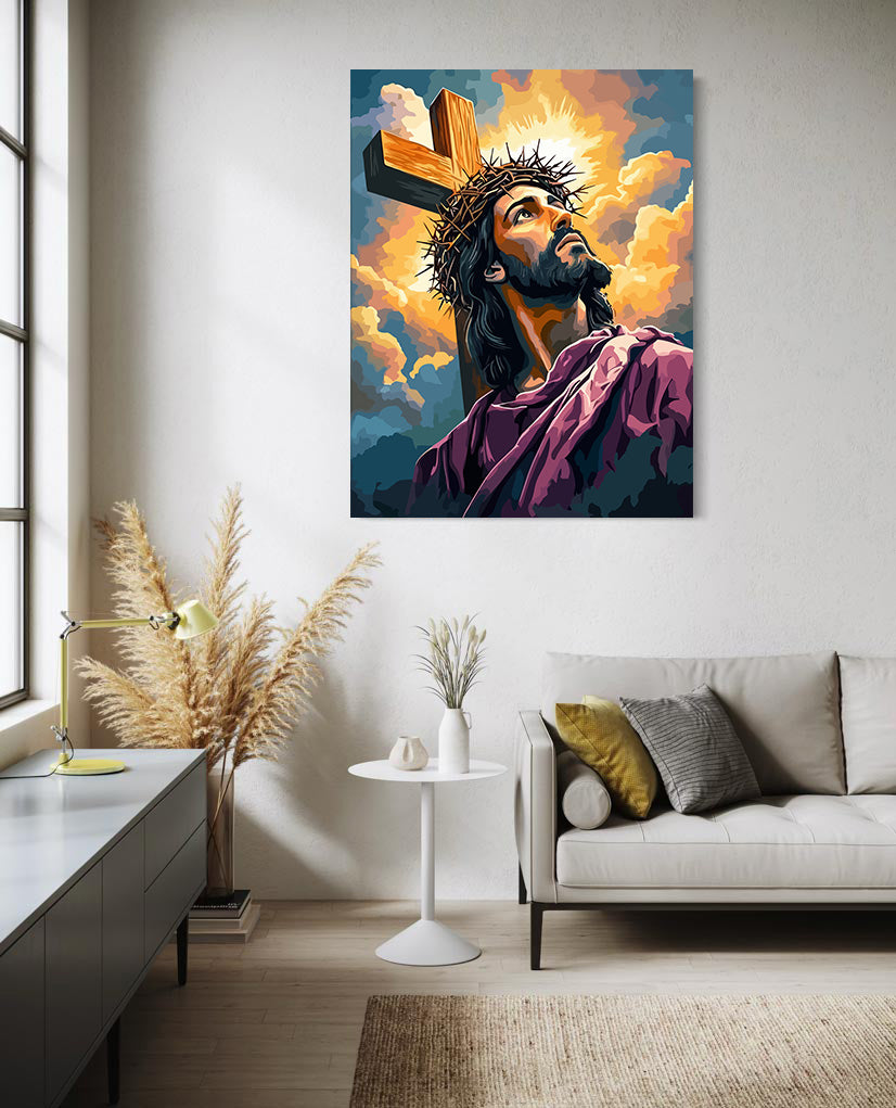 Set Pictură pe numere – Isus Hristos Purtând Coroana 6242