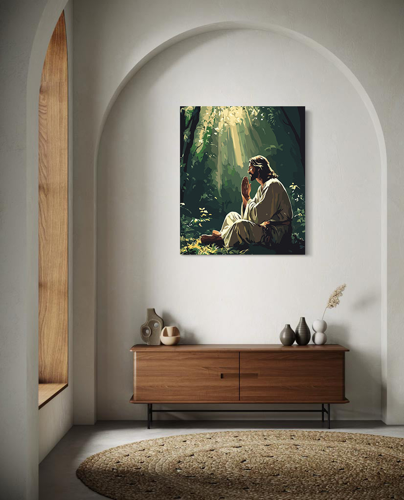 Set Pictură pe numere – Rugăciunea Lui Isus Hristos 6246