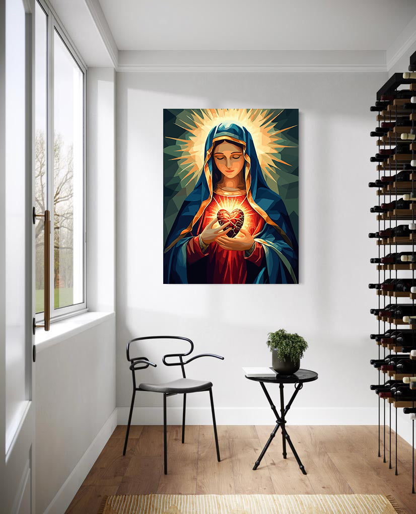 Set Pictură pe numere – Inima Neprihănită A Mariei 6248