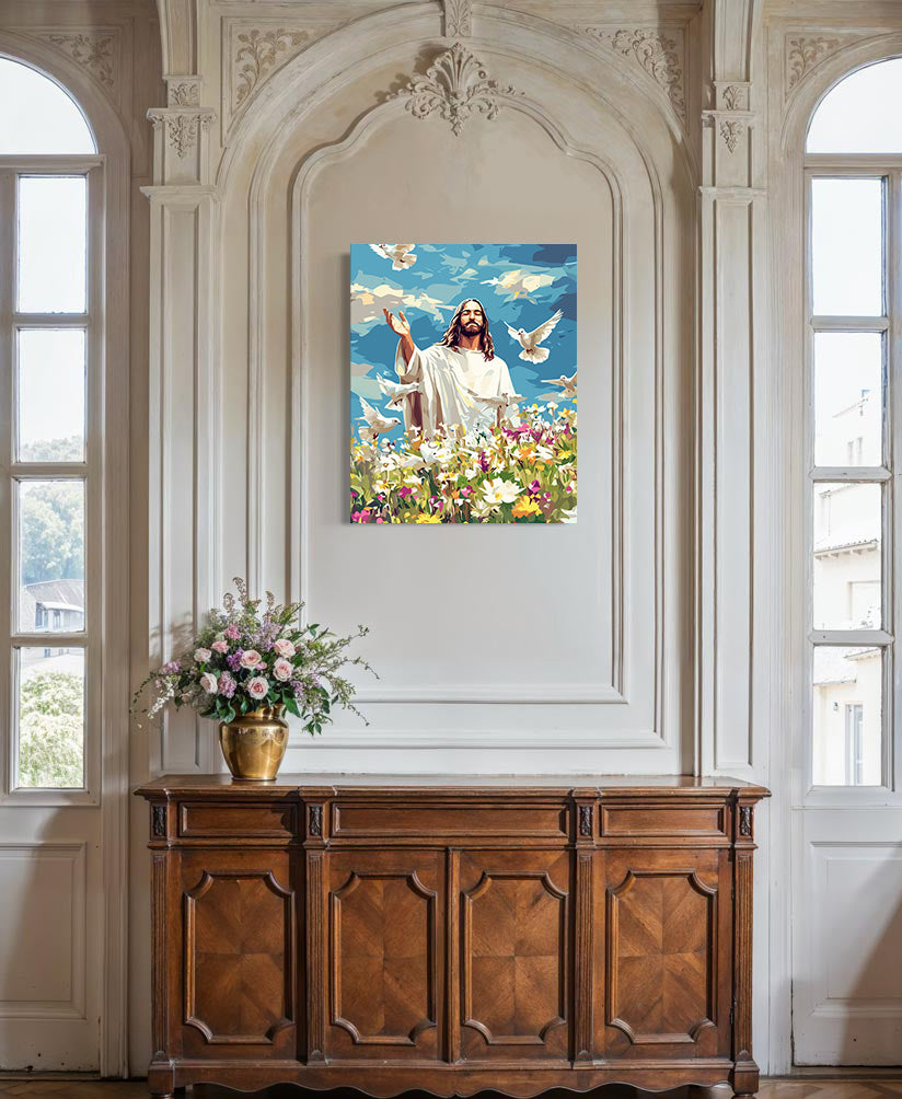 Set Pictură pe numere – Botezul Domnului 6260