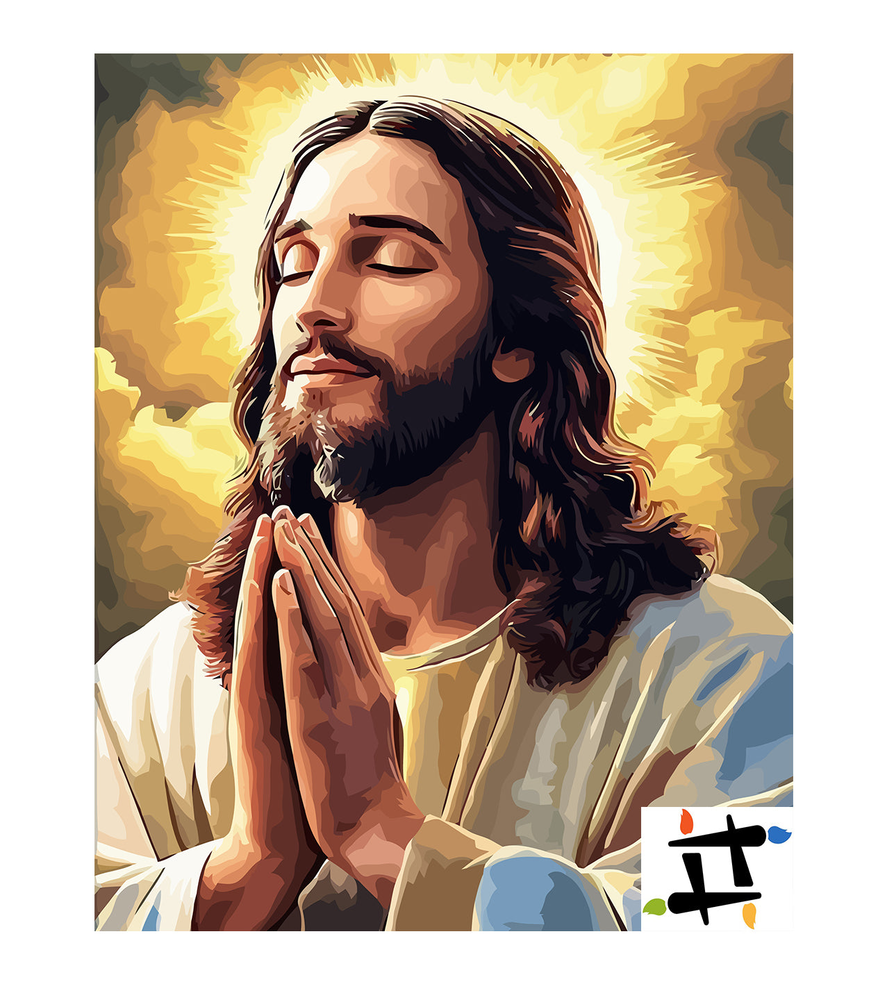 Set Pictură pe numere – Rugăciunea Lui Isus Hristos 6261