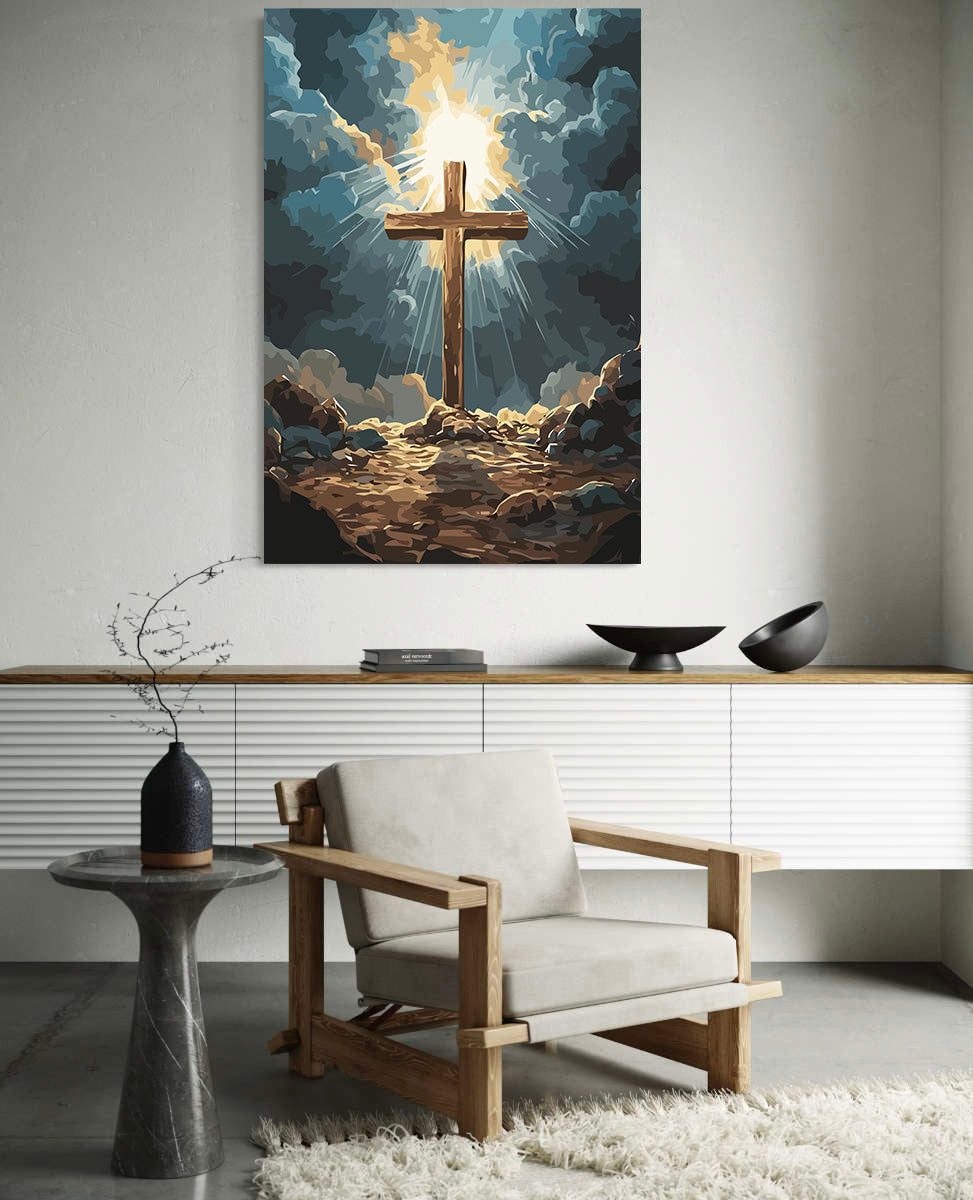 Set Pictură pe numere – Cruce Creștină 6276